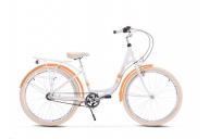Rower onilus 26" classic 15" biało-pomarańczowy